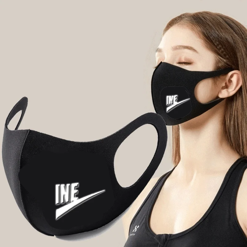 Print Washable Earloop Face Breathing Mask Unisex Cycling Anti Dust Environmental Mouth Mask Respirator Fashion Black Mask|Cycling Face Mask| - AliExpress