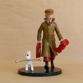 

Tintin & Milou/Snowy Travel Comic Herge The Adventures Le Lotus Bleu / Blue lotus Figure Toys