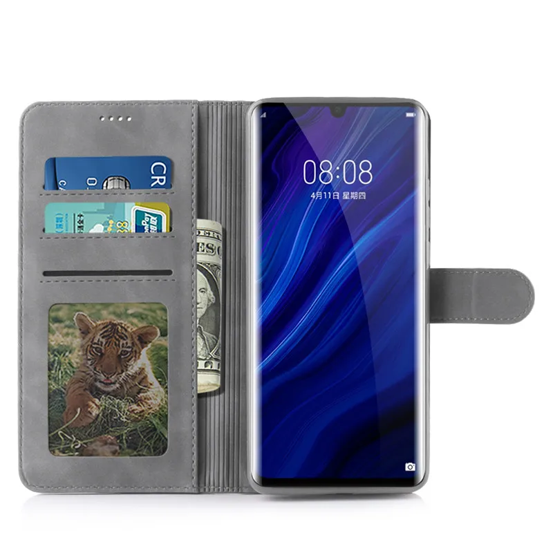 Роскошный Флип Ретро Кожаный чехол для huawei P30 P30 Pro P20Lite мягкий чехол для карт для Mate30 lite Honor10lite Y7 Y9 чехол-кошелек