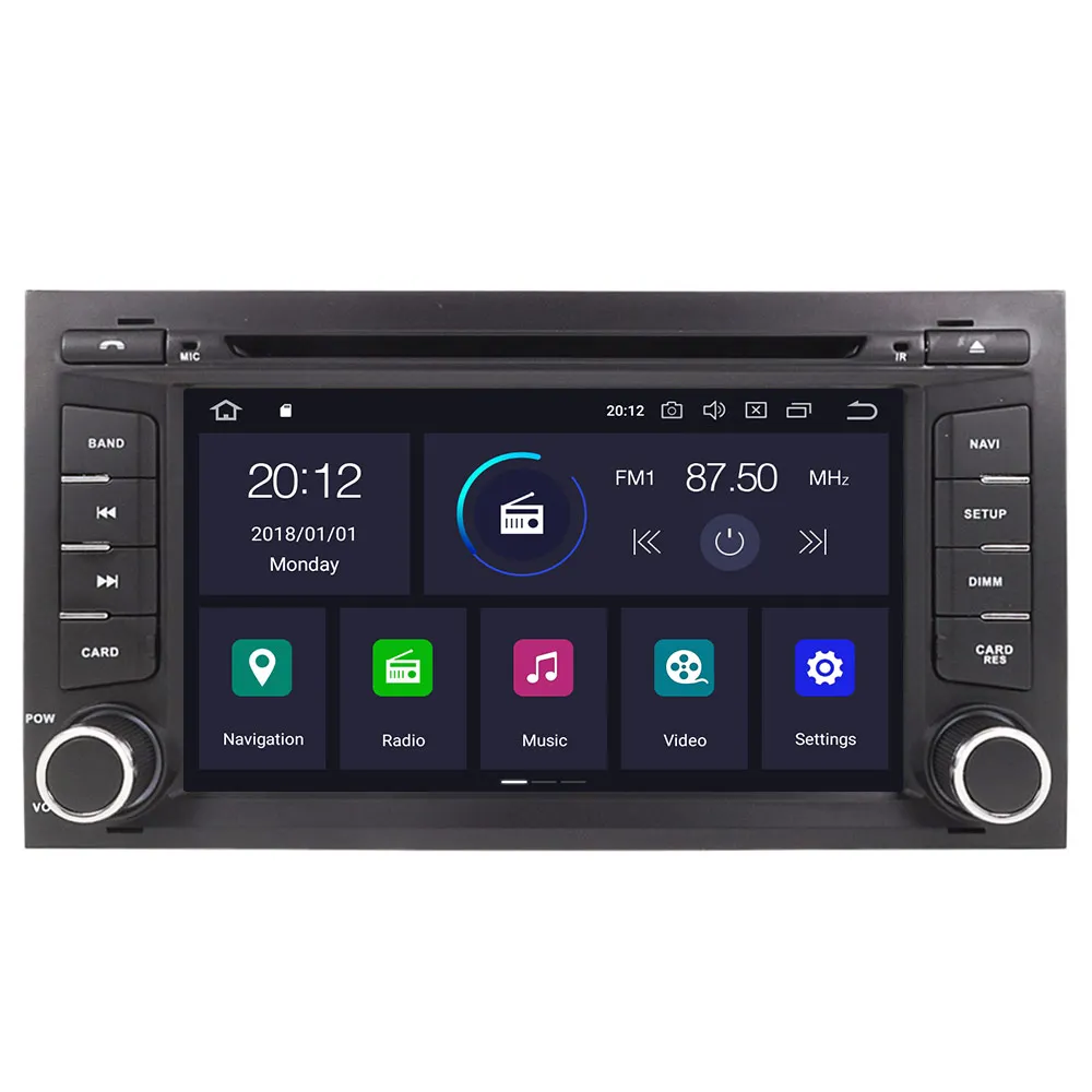 Top Android 9 4+64G DSP Car DVD Player GPS navigation For SEAT Ibiza Leon 2012 - 2017 MK4 head unit multimedia player tape recorder 2