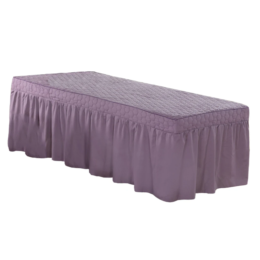 190x70cm Microfiber Cosmetic Mattress Valance Sheet Massage Table Skirt European Style for Cosmetic Beauty Salon Hotel Hospital