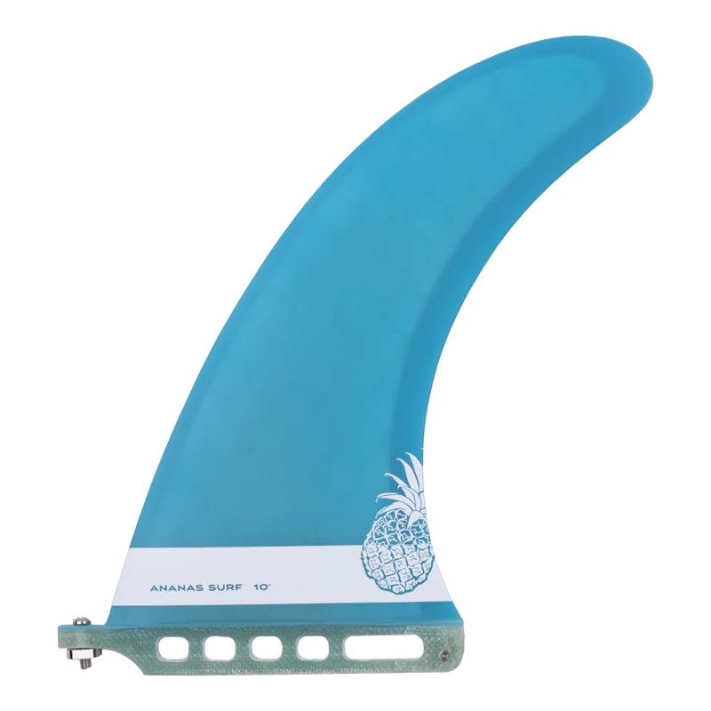 Sky blue Ananas серфинговая доска для серфинга плавник центр одна коробка плавник 1" longboard 10 дюймов Длина США база sup аксессуары noserider стиль - Цвет: Sky blue