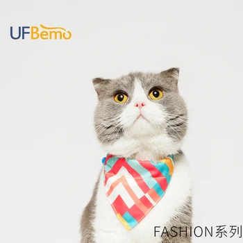 

Dog Cat Bandana Neckerchief Pet accessories Print polyester Washable Bibs in 8 fashionable patterns for cat small dog chihuahua