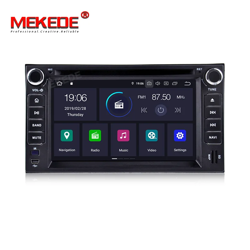 Cheap MEKEDE HD 2 din car dvd for KIA SORENTO MAGENTIS SPORTAGE MORNING CEED RIO CERATO 2005-2010 KIA universal Android 9.0 8 core 3