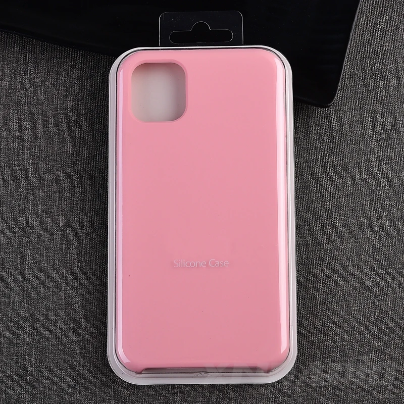 Роскошный Официальный чехол для телефона с логотипом для iphone 11 Pro Чехол для Apple 7 8 6 6s Plus X XR XS MAX силиконовые чехлы с жидкостью - Цвет: Pink