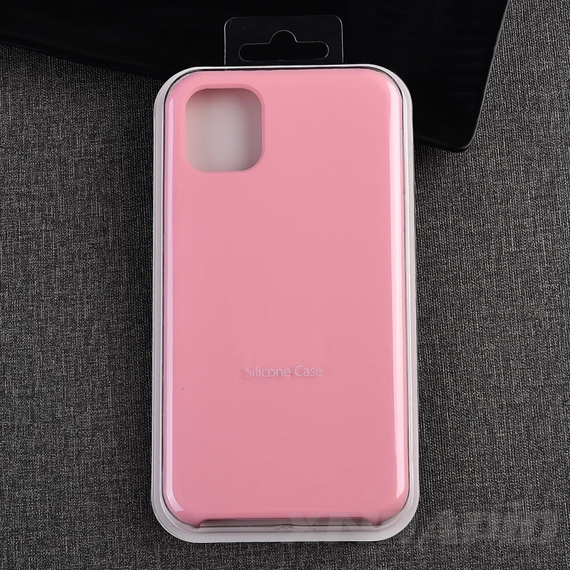 Pink Роскошный Официальный чехол для телефона с логотипом для iphone 11 Pro Чехол для Apple 7 8 6 6s Plus X XR XS MAX силиконовые чехлы с жидкостью - Цвет: Pink