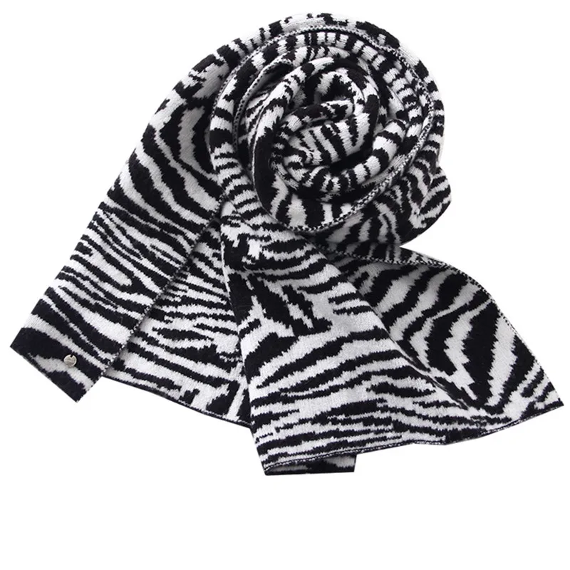Модные женские шарфы с принтом зебры, роскошные кашемировые шали, зимние теплые женские шарфы с изображением животных, женские шарфы из пашмины