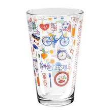 460 мл 2 шт стеклянная чашка креативная граффити кофейная чашка стакан пивная кружка портативная дорожная Питьевая чайная чашка и кружки Посуда для напитков подарок