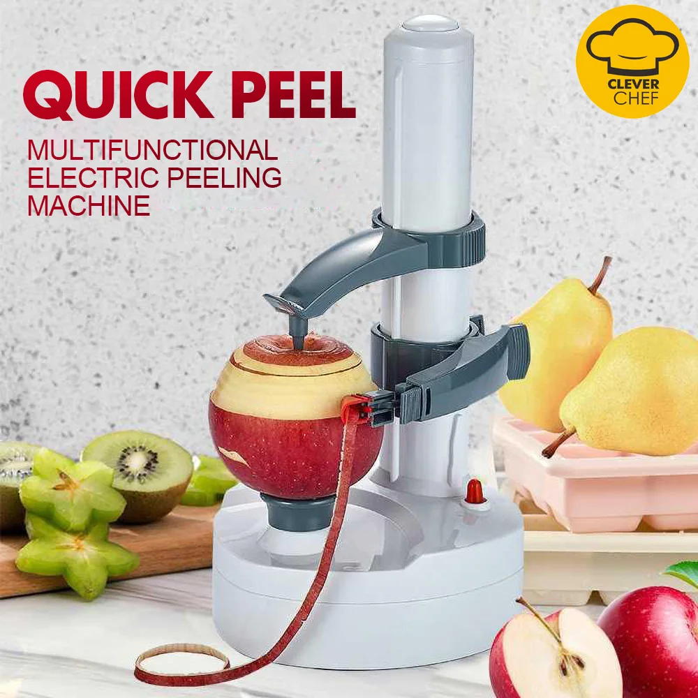 

Multifunctional Electric Fruit Peeler Automatic Potato Peeler Kitchen Tools Auto Rotating Fruit Vegetable Cutter Kitchen Gadget