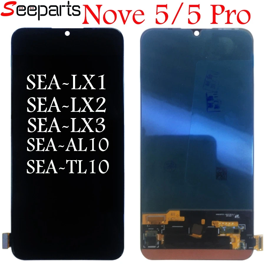 Экран для huawei Nova 5 Pro, ЖК-дисплей, сенсорный дигитайзер, экран для huawei Nova5 Nova 5 Pro, Замена ЖК-экрана