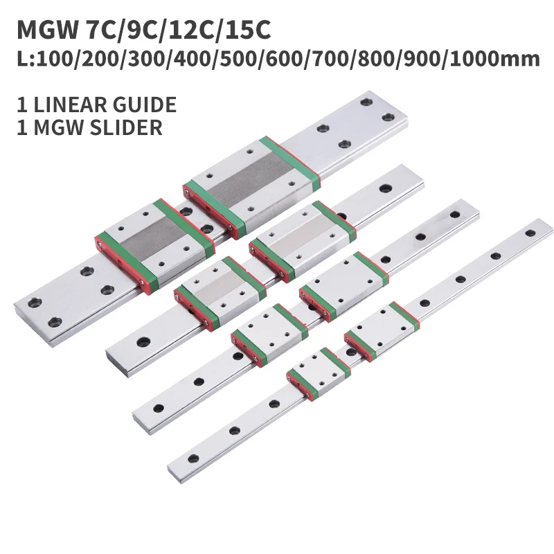Части ЧПУ MGW7 MGW12 MGW15 MGW9 300 350 400 450 500 600 800 мм миниатюрная линейная направляющая слайд