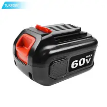 Turpow сменная батарея для электроинструментов для Black& Decker LBX2560 60V MAX 6000mAh литий-ионная батарея(2-шт) Новинка LX10