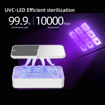 

Multifunctional 5V USB Portable Dual UV Light Sterilizer Box Jewelry Phones Cleaner Personal Sanitizer Disinfection Case Dropsh