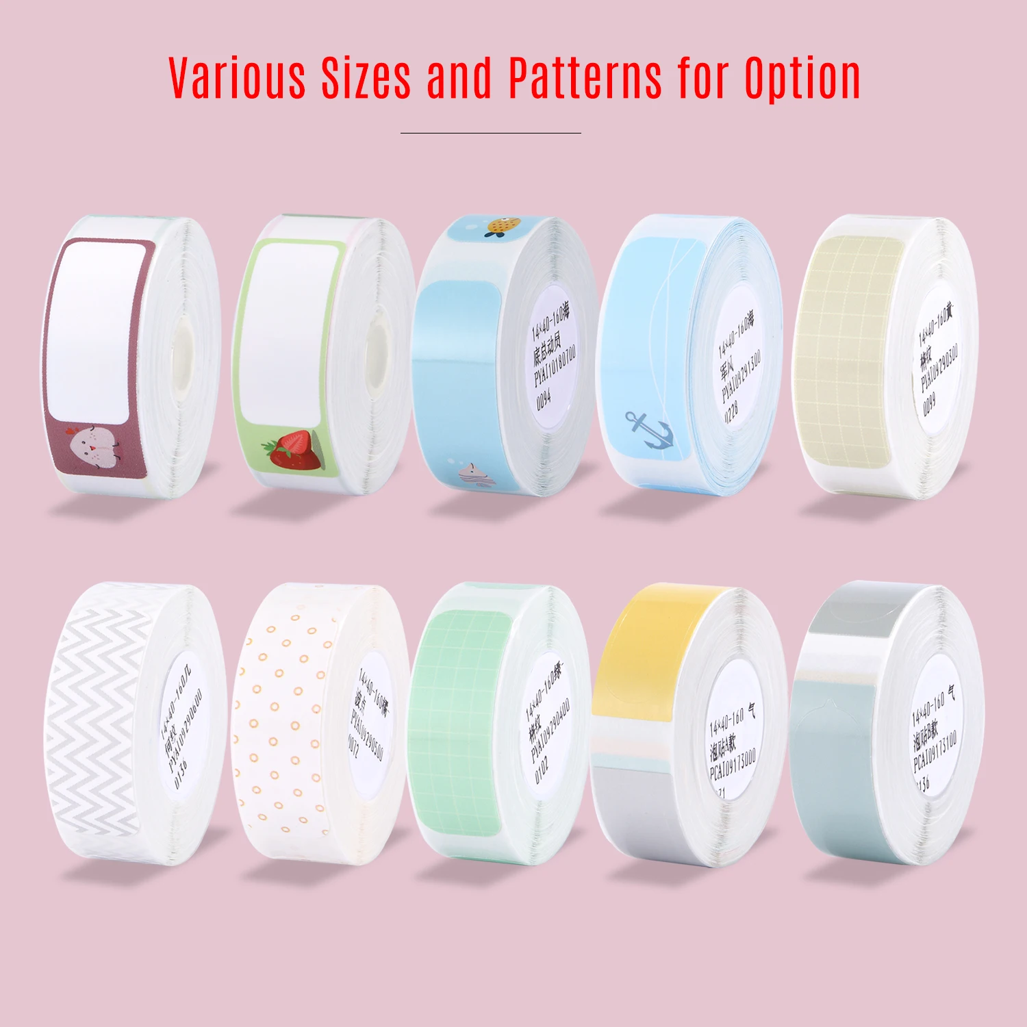 Térmica impresión etiqueta papel de código de barras de tamaño de precio nombre etiquetas en blanco a prueba de agua lágrima resistente 14*40mm 160 uds/rollo