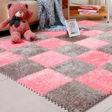 30x30 см EVA пена DIY коврик-пазл ворсинки с длинными волосами лохматый ковер коврик-пазл плюшевый теплый мягкий коврик для игр для детей 30x30 см EVA пена DIY коврик-пазл ворсинки с длинными волосами лохматый ковер коврик-пазл плюшевый теплый мягкий коврик для игр для детей
