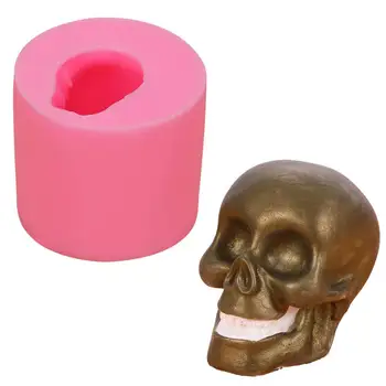 

Skull Silicone Baking Mold Chocolate Fondant Mould Skull Head Gypsum Resin Candle Mold Handmade Soap Mould Cake Tools