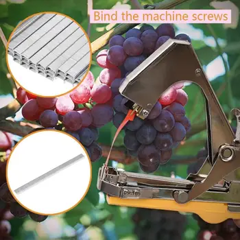 

Tying Machine Garden Plant Tapetool Tapener with 10 Rolls Tape Set and 1Box Nail for Vegetable Grape Tomato Pruning Tools