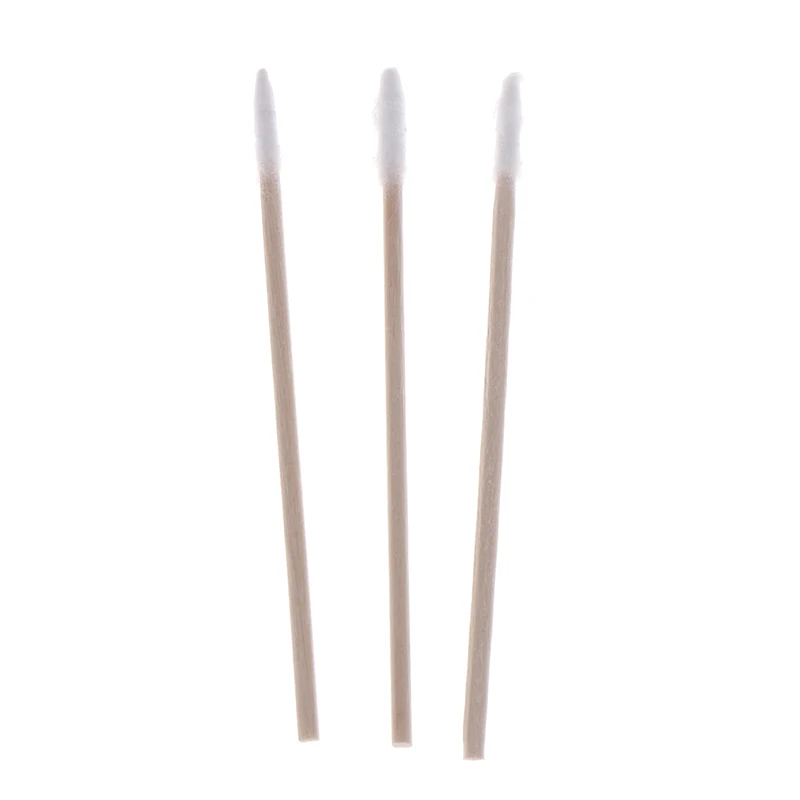 

300pcs/pack Eyebrow Tattoo Makeup Color Nail Seam Dedicated Dirty Picking Mini Tip Head Cotton Swab Wood Handle Cotton Swabs