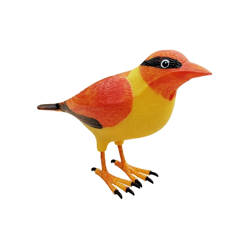 Уникальный беспроводной цифровой птица звук дома дистанционное управление колокольчик дверной звонок прекрасный (оранжевый)