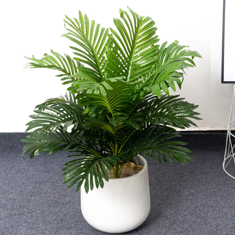 

75 см 18 лист, большое искусственное растение, тропическая пальма, ложная черепаха, задний бамбуковый лист, пластиковое искусственное растение, украшение для офиса
