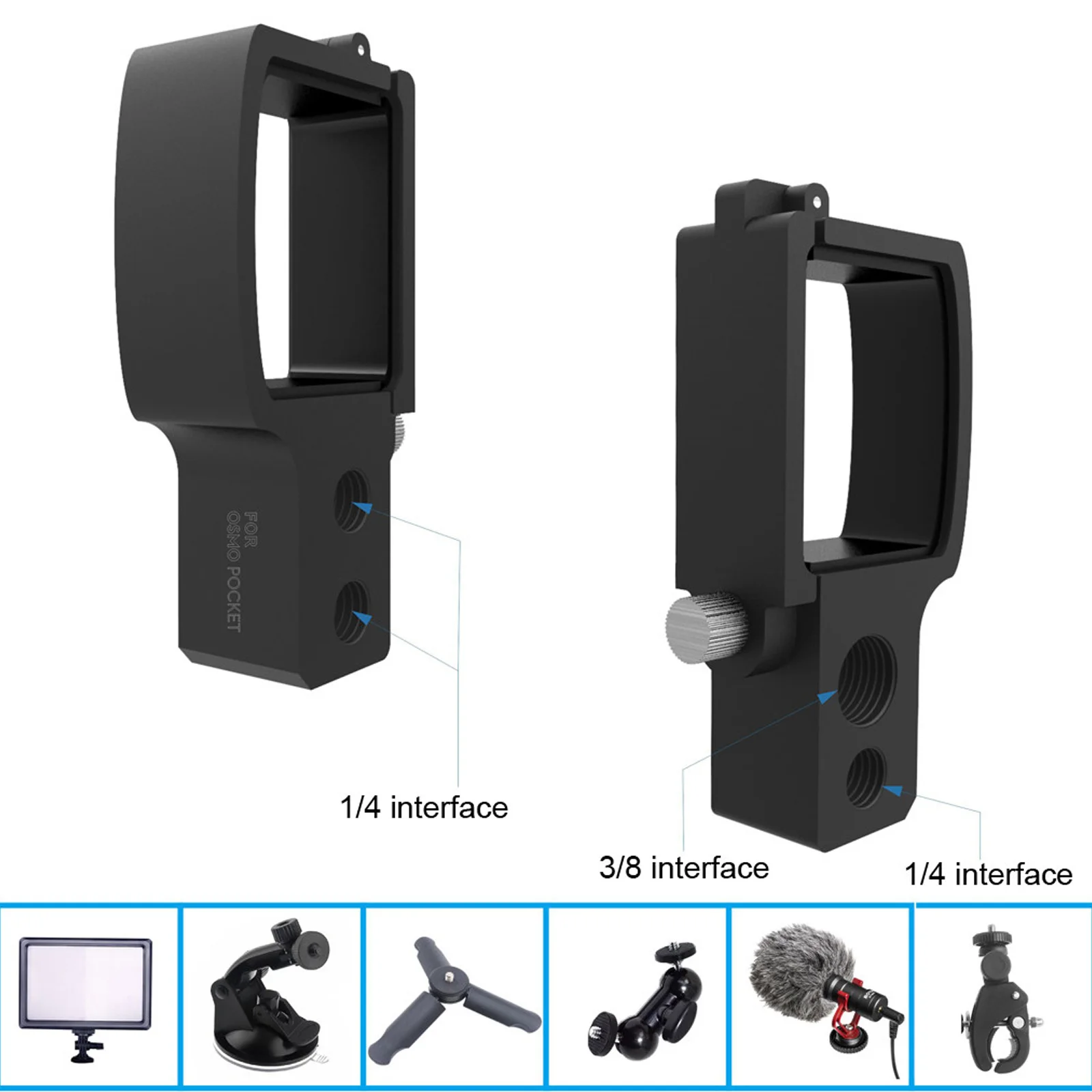 Camera Accessories SUNNYLIFE Multifunctional Expansion Adapter Module for DJI OSMO POCKET 2 Quick-release Adapter Handheld Gimbal Camera Accessorie camera accessories,action camera accessories,handheld gimbal accessories