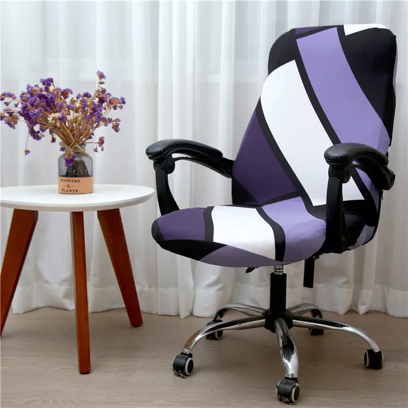 

S/M/L Size Office Stretch Spandex Chair Covers Anti-dirty Office Computer Seat Cover Removable Slipcovers For Office Chair Chair