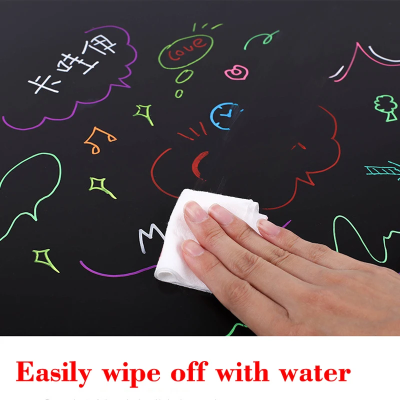 A4 Size Magnetic Mini Blackboard Dust-free Liquid Chalkboard Refrigerator Sticker Bulletin Board Weekly Planner Calendar blackboard stickers