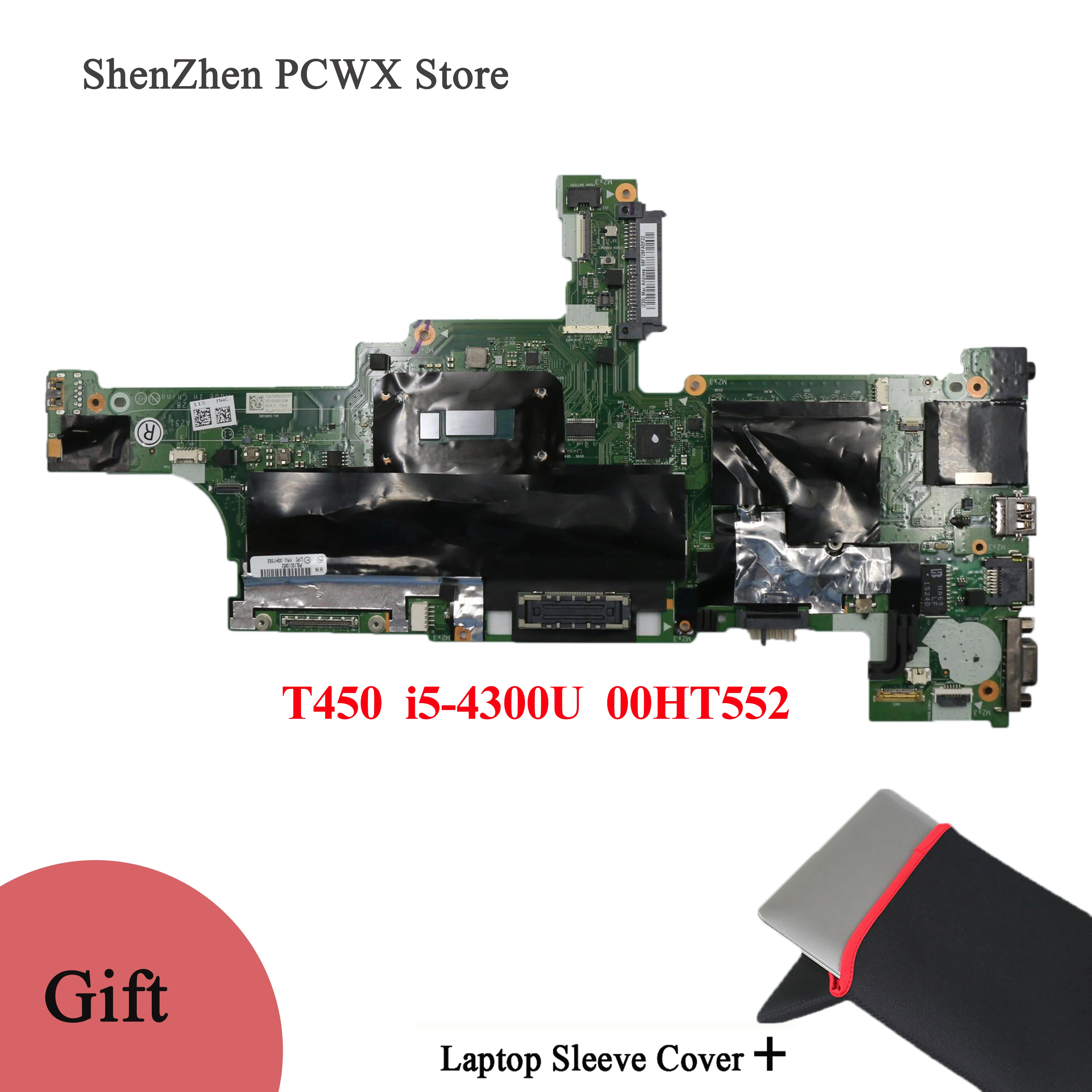 

for Lenovo thinkpad T450 CPU i5-4300U DDR3 Integrated Graphics Card 100% fully Tested Notebook Mainboard 00HT552