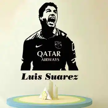 

Luis Suarez Football Player Wall Sticker Sports Decal Kids Room Decoration Posters Vinyl Luis Suarez Car Soccer Player Decal