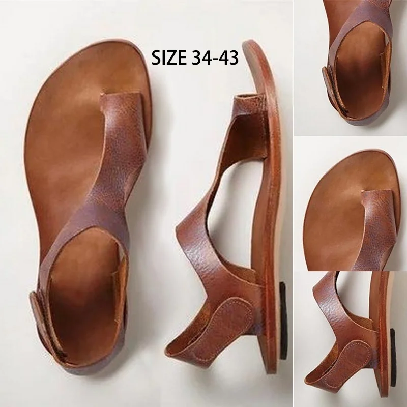 2020 New Fashion Women Leather Sandals Roman Summer Sandals Ancient Greek Womens Leather Natural Color Ladies Leather Sandals (7)