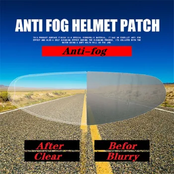 

2PCS Motorcycle Full Face Helmet Anti-fog Patch Transparent Rain Full Frame Universal Waterproof Helmet Lens Anti-fog Patch