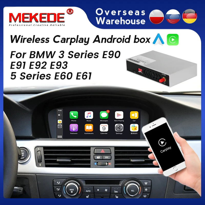 BMW用のAppleCarplayワイヤレスボックス。Cccic nbt,新しい1 3 5 6 7 