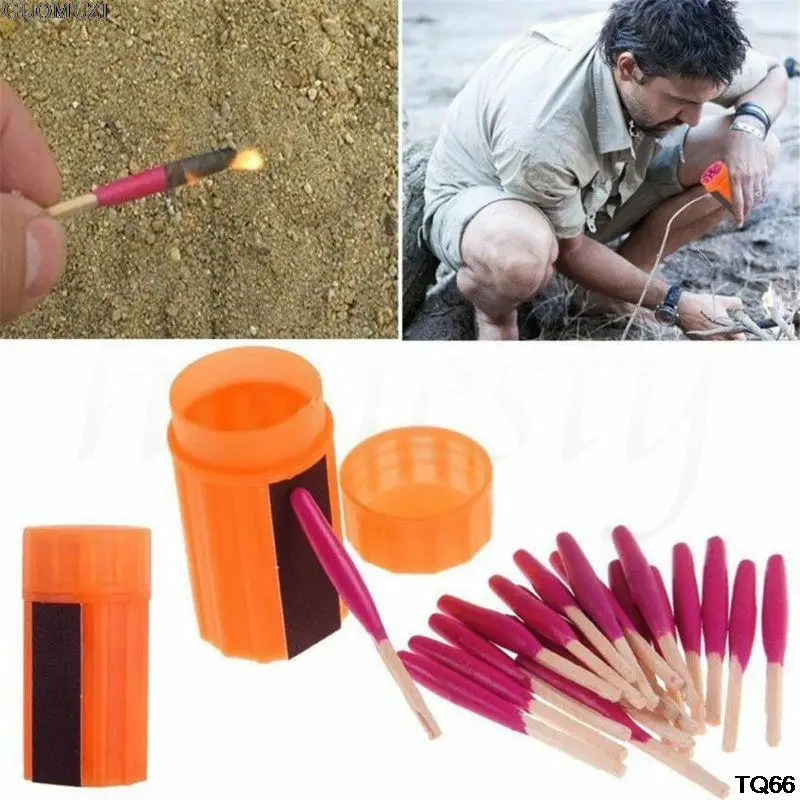 Outdoor Stormproof Waterproof Emergency Survival Lighter Kit Gear Storm