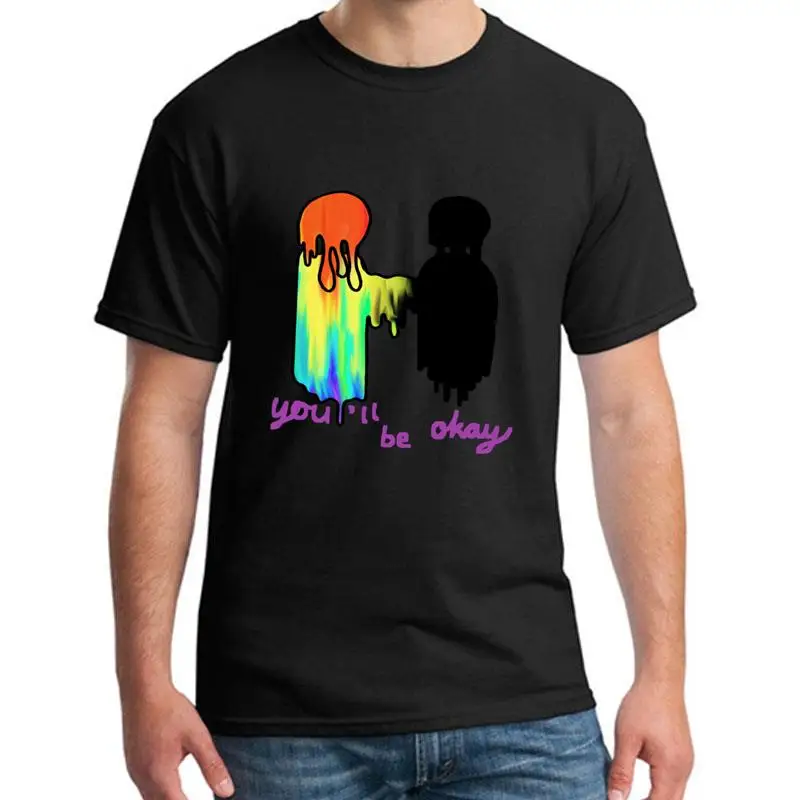 

New Arrival Youll Be Okay: Message For The Lost tshirt for men fitted Casual streetwear mens t shirt tee gift hip hop