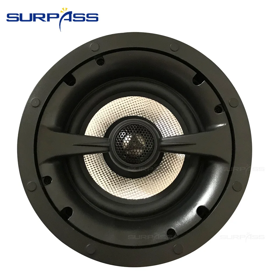 Alto-falante de Teto para a Música de Fundo do Hotel Fio sem Moldura Titanium Film Tweeter Orador Grill Borda Estreita 6.5 Speaker Coxial 25-core - Image 3