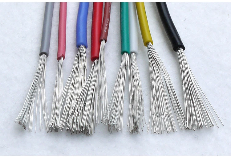 Силиконовый резиновый провод 1 м 28awg электронный медный изолированный