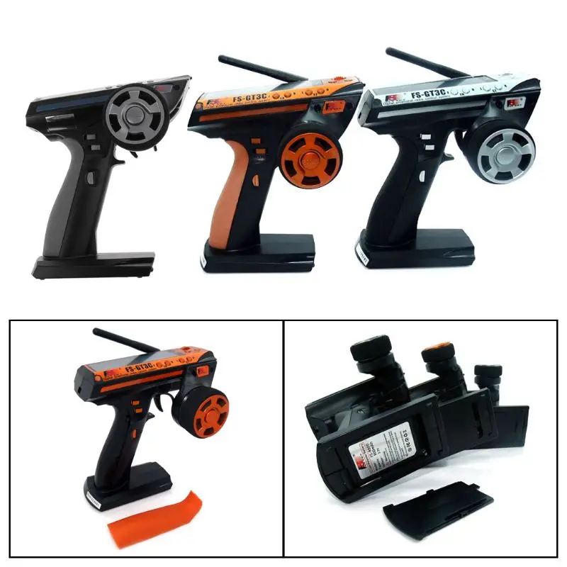 

New FS-GT3C Flysky 2.4G 3CH Transmitter Controller & Receiver For RC Car Truck Boat