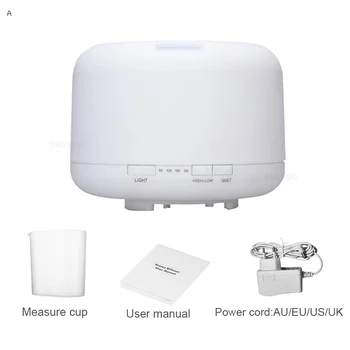 

500ML Aromatherapy Essential Oil Diffuser 7 LED Color Changing Lamps Ultrasonic Air Humidifier with 4 Timer Settings Diffuser