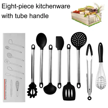

8Pcs Kitchenware Tongs Set Heat Resistant Dishwasher Safe Cooking Utensil Spatula Shovel Cooking Tools Set