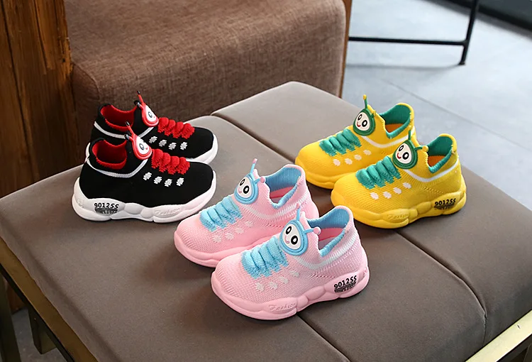 Baby Toddler Shoes 16-20 First Walking,girls Boys Caterpillar Casual Shoes Soft Bottom Comfortable Non-slip Sneakers Socks Shoes