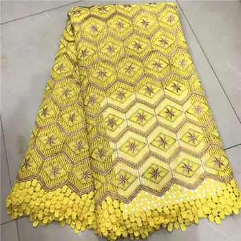

Beaded Stones Lace High Quality African Tulle Lace Fabric New Arrival Nigerian Lace Fabrics For Nigerian Wedding Dress