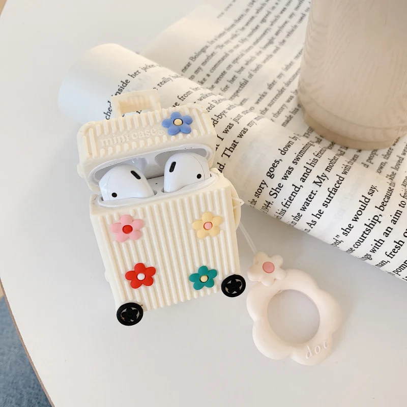 Q UNCLE Чехлы для Apple Airpods Bluetooth беспроводные 2 поколения оболочки силиконовые анти-потери кольцо Модные подростковые наушники коробка