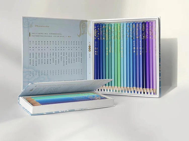 Andstal 50/100Colors Chinese Style Oil Color Pencils Professional Drawing Pencil Gift Box Phoenixcolor Colored Pencil For Artist