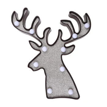 

Holiday Festive Room Courtyard Decoration Bedroom Decor Lamp Cute Animal Antler LED Night Light Funny Kids Glowing Toy