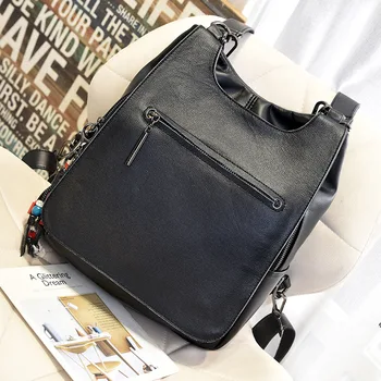 

Leather Shoulder Bag Women's new hot European and American Classic Ladies Backpack