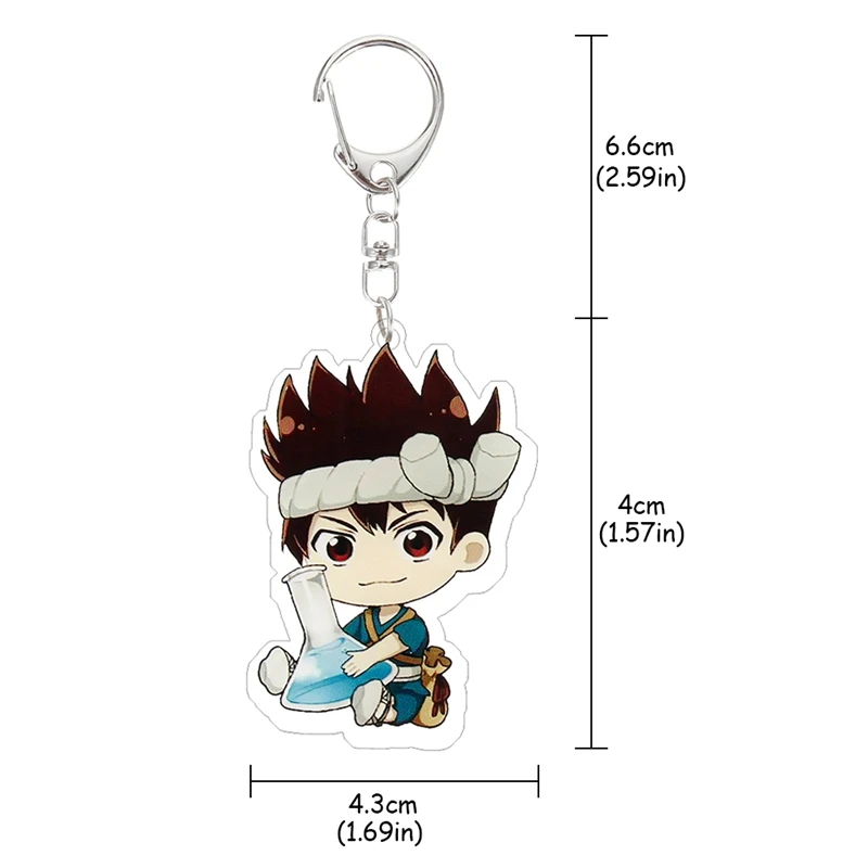 Dr. STONE Ishigami Senku акриловая фигурка брелок милый кулон аниме