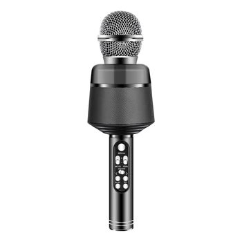 

Wireless Smartphone Karaoke Player Handheld Microphone Built-in Speaker Rechargeable Battery for KTV Singing Indoor MIC