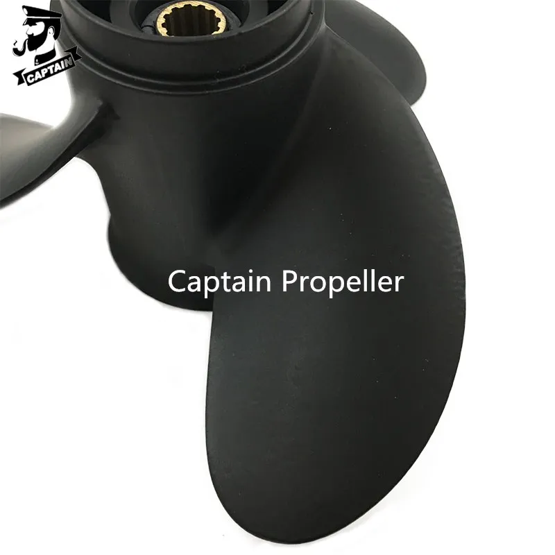 Captain Propeller 8.9x9.5 Fit Tohatsu and Mercury Outboard Engine 8HP 9.8HP MFS8/9.8  Black Max 8HP 9.9HP 12 Splines 3B2B64519-1 3