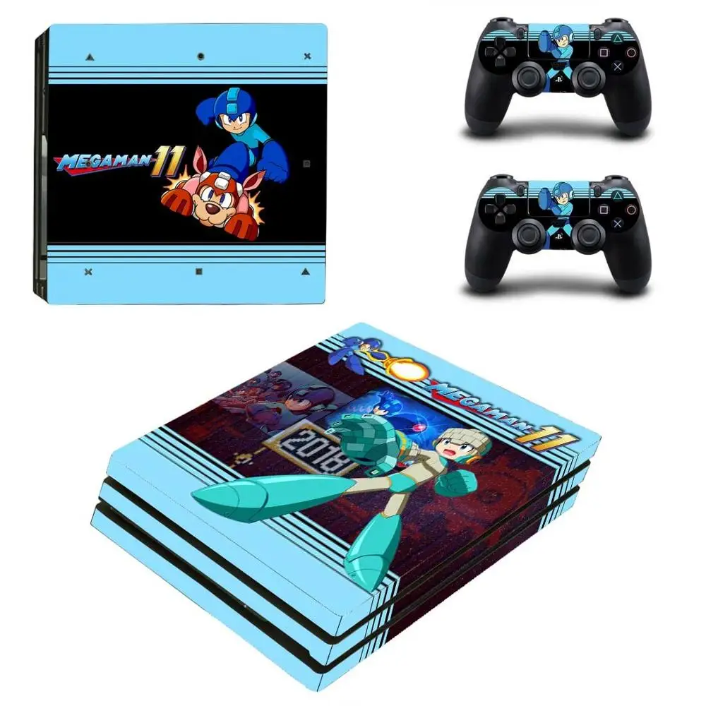 Mega Man PS4 Pro стикер s PS 4 Play станция 4 Pro виниловые наклейки на кожу Pegatinas для playstation 4 Pro консоль и контроллер