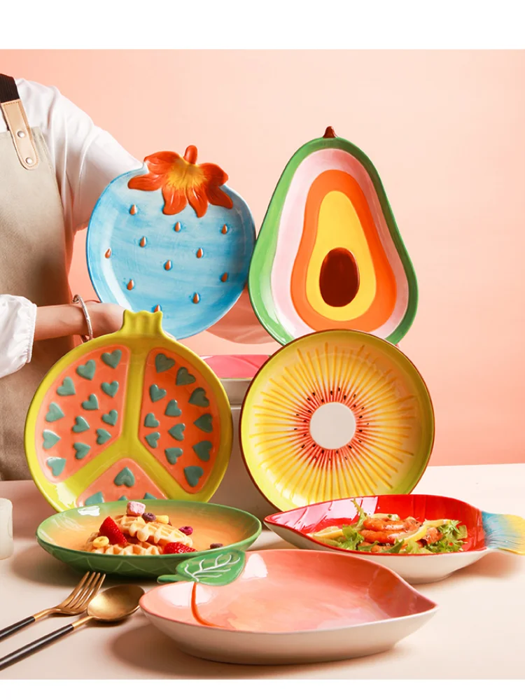 Creative Fruit Dish Ceramic Fruit Salad Dish Creative Lovely Family Dish Dish Snack Dish Dinner Plate Sets Diner Plate Creative Fruit Dish Ceramic Fruit Salad Dish Creative Lovely Family Dish Dish Snack Dish Dinner Plate Sets Diner Plate